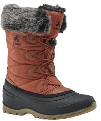 Kamik Momentum 3 Damen Schneestiefel Isoliert + Thermo Winterstiefel für Damen, Ziegelrot, 40 EU
