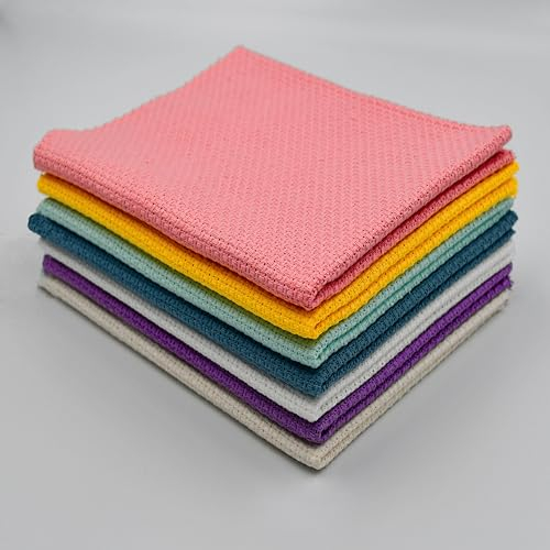 Virginia Tex 7 Stück Aida-Stoff, Zählzahl 11, Kreuzstichstoff, Baumwoll-Stickstoff, Kreuzstich-Tuch zum Nähen, DIY-Stickstoff-Handwerk, 30 x 50 cm, 7 Farben