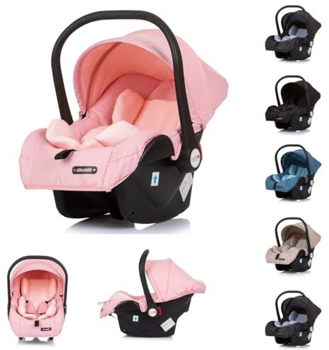 Chipolino Babyschale i-Size Harmony (40-85cm) Gruppe 0+ Sonnendach Schaukelbasis, Farbe:rosa