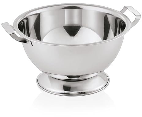 Playflip 8 x soppterrin på fot med 2 sidohandtag, 1,8 L, Ø 22 cm, kromnickelstål silver