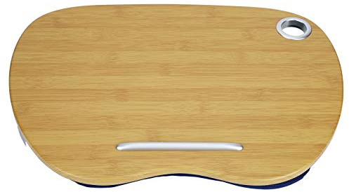 Supporto PC Portatile, Vassoio da Letto Multifunzionale con Cuscino, 40x30cm - Portatile, Leggero, Ideale per Casa e Ufficio (Blu)