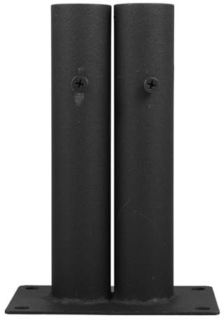 Ipetboom Fence Base Support for Garden and Courtyard Dual-Tube Insert Privacy Fence Feet Outdoor and Indoor Balcony Barrier for Large Dog Protection Accessory