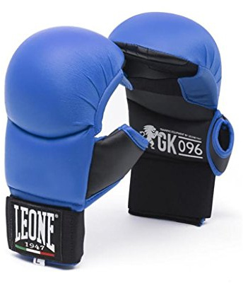 LEONE 1947, Guantes De Kárate, Unisex Adulto, Azul, M, GK096