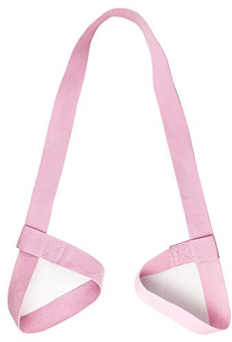Riarbronee Tapis de yoga Sangle de transport Sling ， réglable passants pour toutes les tailles de tapis (Tapis non inclus), rose