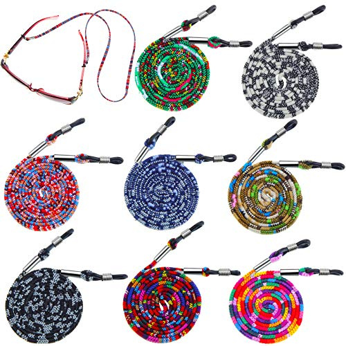 Frienda 8 Pieces Eyeglass Holder Strap Eyeglass Chain Cord Lanyard for Women(Stylish Colors)