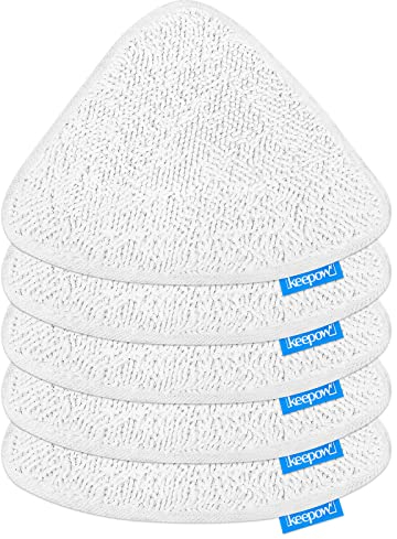 KEEPOW 5 für Vileda Dampfreiniger Ersatzbezüge, Steam Ersatzbezug Kompatibel mit Vileda Steam Dampfreiniger, für Vileda Steam PLUS Dampfreiniger, Wiederverwendbar für Vileda Bodenwischer Ersatzbezug