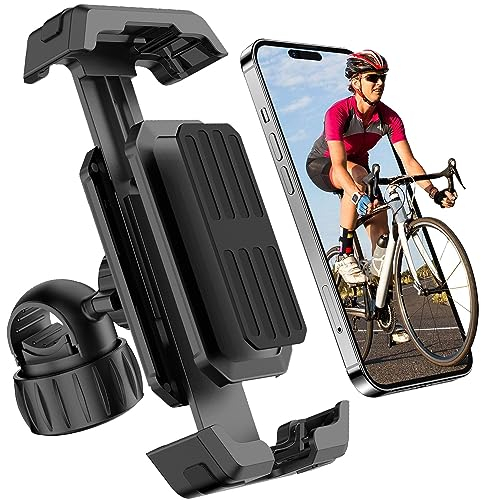 CHRI Handyhalterung Fahrrad Lenker, Handyhalter Motorrad Fahrradhalterung Handy Smartphone Halterung Fahrrad Wasserdicht für iPhone, Samsung und Smartphones in normaler Größe