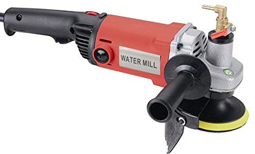 Poliermaschine, 1400W Profi Nass Steinschleifer mit Polierscheiben, Steinpoliermaschine für Granit/Marmor/Stein, Stufenlose Drehzahlregelung 1100-8100 U/min