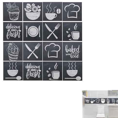 de azulejos de PVC autoadhesivos impermeables al aceite para cocina,cuarto de baño, pegatinas de pared para decoración de casa