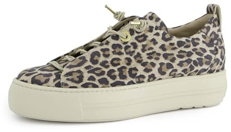 Paul Green Damen, Frauen Low-Top Sneaker,straßenschuhe,Strassenschuhe,Sportschuhe,Freizeitschuhe,Turnschuhe,Leopard-Muster (JA),40 EU / 6.5 UK