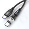 Cable de carga magnético USB C a USB C, 7 pines, PD 100 W, 5 A, QC 4.0, carga rápida y transferencia de datos, cable de carga magnético, 1 m para Samsung S22 Tablet Laptop Pad