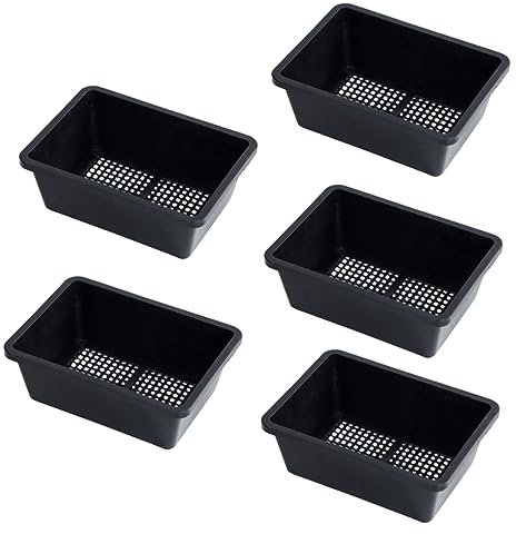 Toddmomy 5pezzi Vassoi Per Piante Drenaggio Contenitori Per Germinazione Di Piante Grasse Vasi Plastica Per Orticoltura e Raccolta Giardino