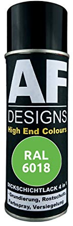 4 IN 1 Ral 6018 Amarillo-Verde Dickschichtlack Laca Spray Lata de Aerosol