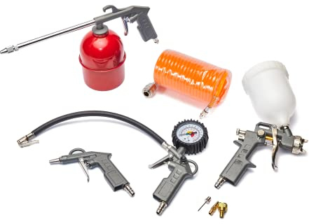 Kit de herramientas de accesorios para compresor de aire, juego de 8 piezas de aire comprimido
