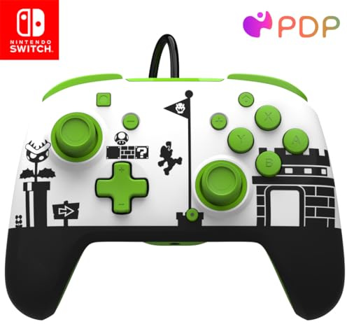 PDP Switch Rematch Wired controller SUPER MARIO Officially Licensed by Nintendo - Customizable buttons, sticks, triggers, and paddles - Ergonomic Controllers