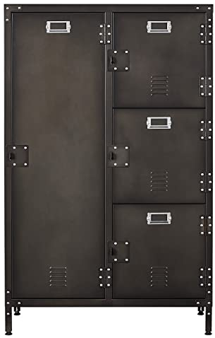 Aktenschrank Stauraumschrank Mehrzweckschrank Metallschrank Allzweckschrank Kleiderschrank Garderobenschrank Aufbewahrungsschrank 75x46x140cm