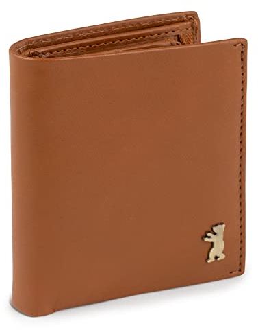 Berliner Bags Geldbörse Herren mit Münzfach Rome, Leder Portemonnaie mit RFID-Schutz, Slim Wallet Geldbeutel für Männer Hochformat