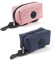 Monsully 2 Pcs Dog Poo Bag Holder, Dog Poo Bag Dispenser Walking Accessories,Pet Poop Accessories Dispenser Leash Attachment,for Pet Running,Hiking (Pink+Dark Blue)