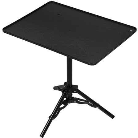 LALADEFIEE Supporto Supporto per Proiettore Regolabile in Altezza e Angolo Treppiede per Proiettore con Base da Pavimento per Laptop Salvaspazio