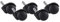 Teppichbodenrollen, Esatzrollen, 5er Set Rollen für Bürostuhl Schwarz Stift 11mm/Durchmesser 50mm Weichbodenrollen für Teppichboden
