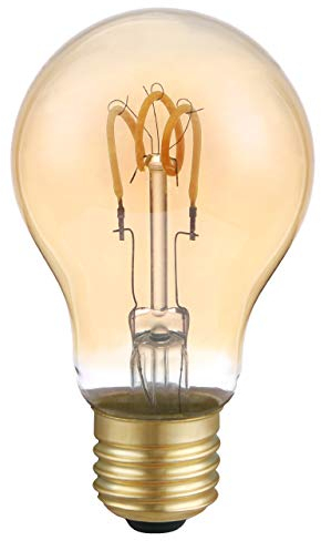 LED-Filament-Birne dimmbar E27 2,5 Watt Einzelwendel 1.800 K extra-warmweiß 136lm A60 LED-Leuchtmittel Dekolampe Vintage Retro
