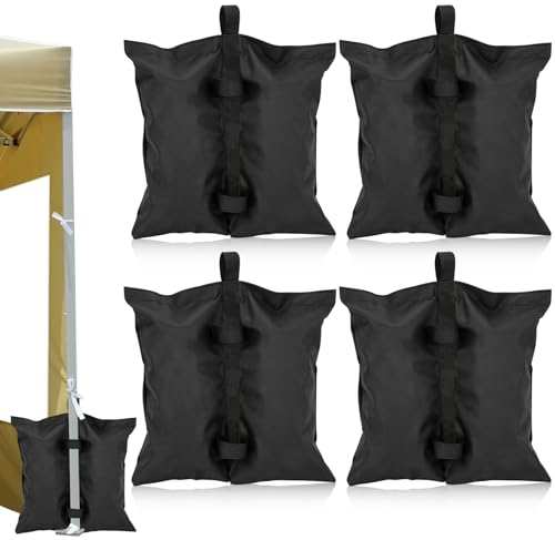 TUZHE Gewichte für Pavillon 4 STK, Pavillon Gewichte Sandsäcke zum Befüllen Beschweren Sandsack Beschwerung aus 600D Oxford
