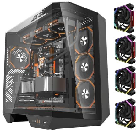 Boitier PC Moyen Tour DARKFLASH DY470 (Noir)