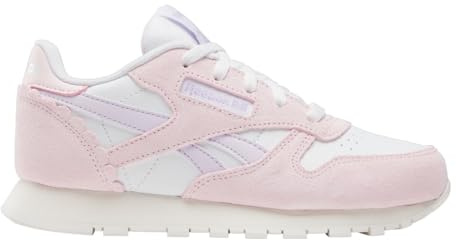 Reebok Baskets Classiques en Cuir pour bébé Fille, Craie/Framboise, Taille 23,5 EU, Chalk Frostedberry, 23.5 EU