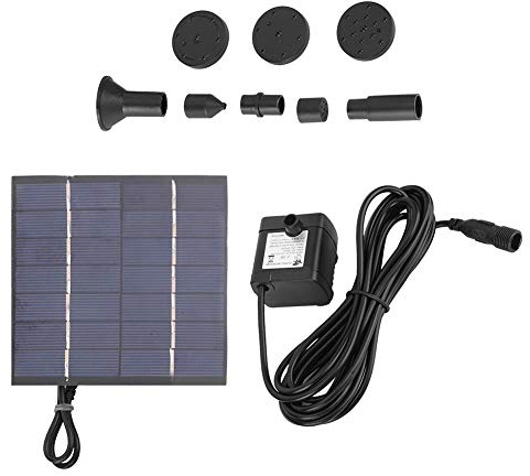 Solfontänpump 1,4 W soldriven panel nedsänkbar vattenpanel fontänpump damm pool fontänsats