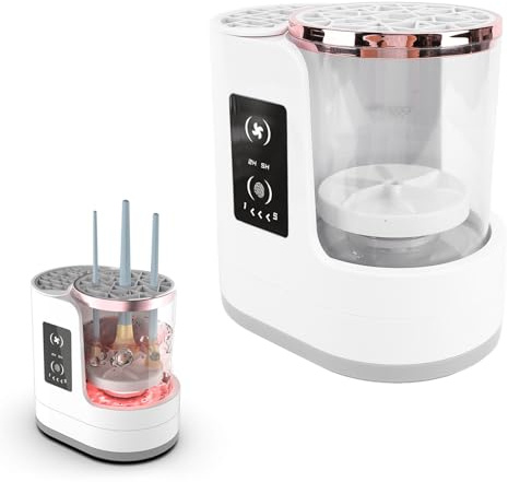 Elektrisk Sminkborste Renare, Kosmetisk Borstrengöring med Flera Användningar, Automatisk Makeup Borstrengöring med Sminkborste Torktumlare, Bärbar USB Djup Rengöring för Alla
