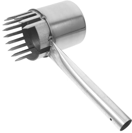 Hemobllo Outil De Cueillette MéTallique 28.5 Cm pour Myrtilles Et Petits Fruits Argenté LéGer Et SéCurisé pour RéColte Facile