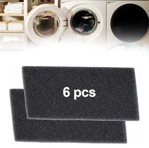 GGUFAY 6 Pièces Filtre pour sèche-linge Bauknecht Privileg Whirlpool HX 481010354757,Filtre éponge,225 x 107 x 8 mm,pour Seche Linge à Pompe Chaleur et Séchoir à Condensation