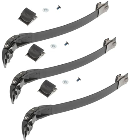 Abaodam 3juegos Correa para Patines Línea con Hebilla Desmontable y Tornillos De Repuesto Accesorio para Fijar Correas Zapatos De Patinaje De Unidades Negras