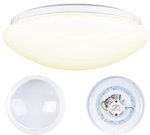 Luminea Decken Lampen: LED-Wand- & Deckenleuchte mit 720 Lumen, Ø 26 cm, 12 Watt, warmweiß (Badezimmer Lampen, Wandlampen, Toiletten)