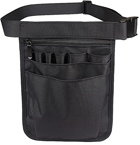 Tiardey Organizer per Attrezzi da Vita,Tasca da Cintura Multi Scomparto per Attrezzi Medici per stetoscopi,Forbici per bendaggi e Altri Materiali di consumo