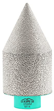 Brocas Biseladas de Diamante 2-35mm x M14 - LEKOMESH Fresas de Chaflán de Diamante para Ampliación Biselado Dar forma Hoyos de Porcelánico Cerámica Granito Mármol,Amoladora Angular