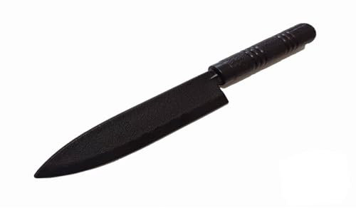 Playwell Martial Arts - Cuchillo de cocina de goma de seguridad TPR V1 (película, accesorios de cosplay), cuchillo de entrenamiento, 11.8 pulgadas