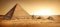 adrium Acryl-Bild 150 x 70 cm: Ägyptische Pyramiden im Sand (87541426)