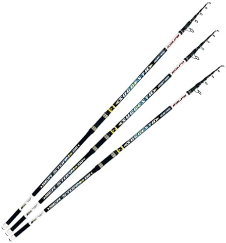 Kolpo Suggesta Canna da Pesca Surfcasting in Carbonio 130 gr 4.20mt pesca da riva per orate spigole