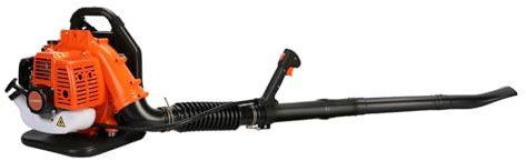 Souffleur de feuilles de sac à dos à essence 52 CC sans fil avec moteur à 2 temps refroidi par air et anti-vibrations, souffleuse à neige puissante pour souffler la poussière des feuilles, cour,