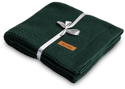 SENSILLO - Nido de Bebé 80×100cm, Manta Equipamiento Infantil para bebés, Idea Regalo bebé, Confort y Seguridad Desde los Primeros días de Vida - 100% algodón - Muy Duradera - Verde Oscuro