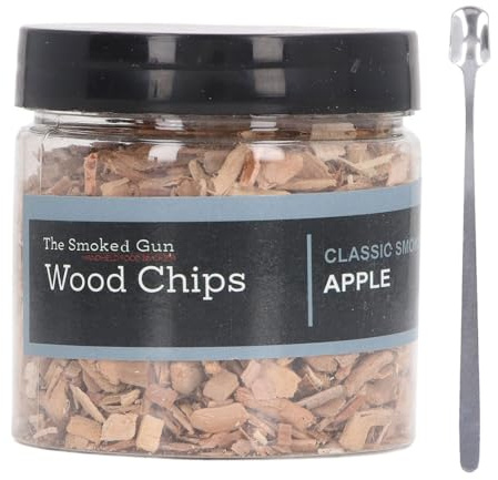 Tbest Chips de Madera para Fumar, Chips de Madera de Frutas Múltiples para el Vino de Whisky Culinario (Manzana)