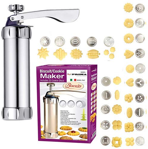 25PC Biscuit Maker Shaper Cake Cutter Decorating Set Cookie Press Pump Machine