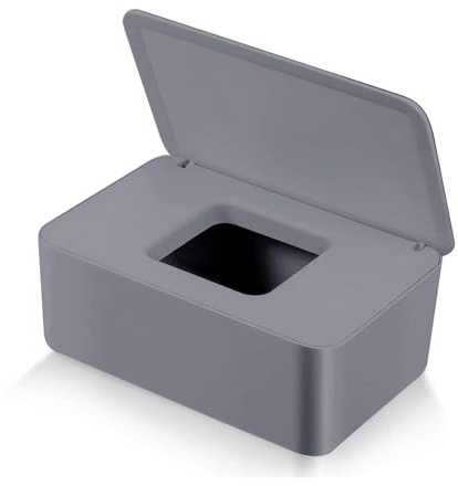 Porta Salviette Umidificate, Porta Scatola Dispenser per Neonati, Salviettine Umidificate con Coperchio per Bagno Ufficio Auto