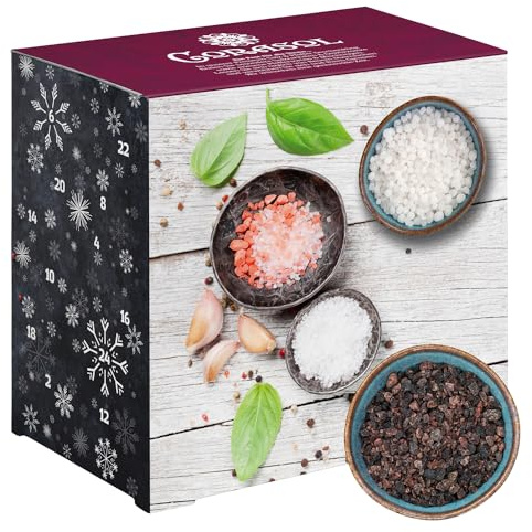 Corasol Premium Salz & Pfeffer Adventskalender 2025, die Gewürz Gourmet Geschenkidee für Männer
