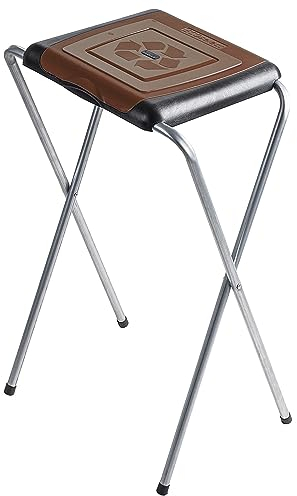 KADAX Porte-Sacs Poubelle pour Intérieur et Extérieur, Support Pratique et Efficace pour Les Sacs de Recyclage, Facilitant la Gestion des Déchets (Marron)