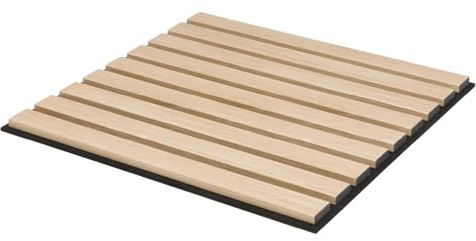 KGM Akustikpaneel ExPress 50 - Eiche Natur 50x50cm - Schallabsorbierende Wandpaneele in hochwertiger Holzoptik - Set 4 Stück - Ideale Wandverkleidung für eine moderne Inneneinrichtung