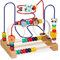 Relaxdays Motorikschleife, Holz Motorikspielzeug, Design D, Kinder ab 1 Jahr, Holzspielzeug für Mädchen & Jungen, bunt