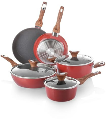 KASANOVA 1 GOLDEN 5 RED 8 PAGINE BATTERIA, Vetro di bachelite in alluminio forgiato