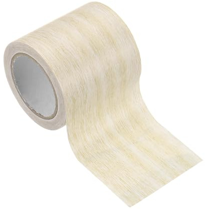 PATIKIL Wood Grain Tape 2.2 x 15 Ft, Self-Adhesive Wood Texture Repair Tape Realistic Wooden Effect Patch for Furniture Cabinets Floor Walls,Light Yellow Oak